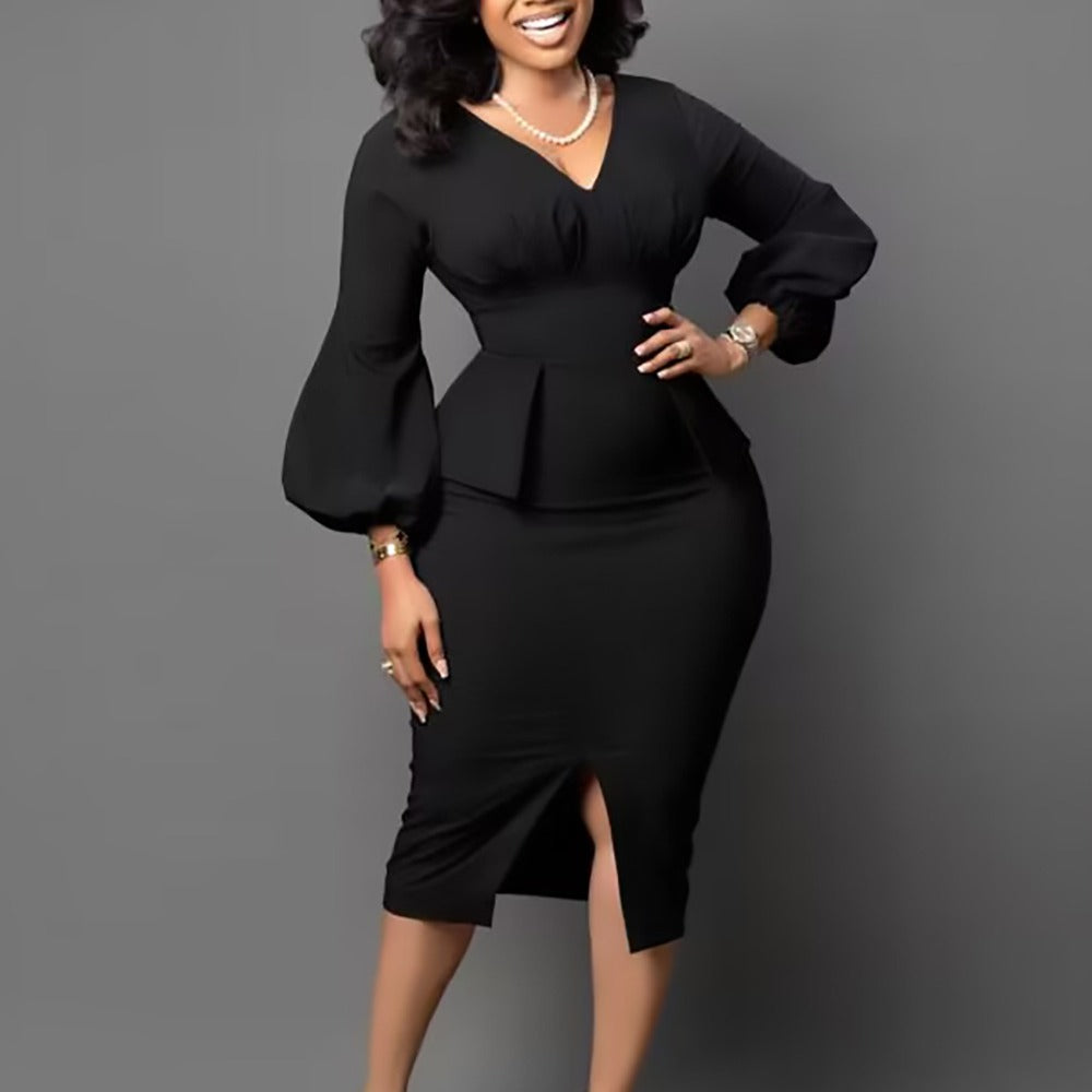 Women Dress Women's V-neck Dress